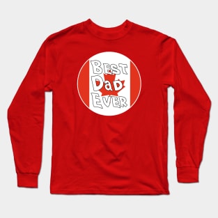 Best Dad Ever Canada Flag Long Sleeve T-Shirt